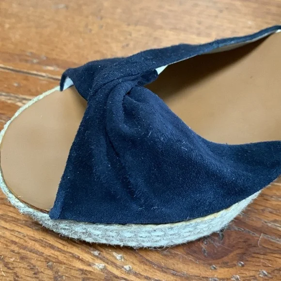 Paul Green Harper Black Suede Platform Sandals Women’s Jute Wrap Heels Size 7.5 - Picture 11 of 14